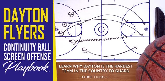 Dayton Flyers Continuity Ball Screen Offense Playbook