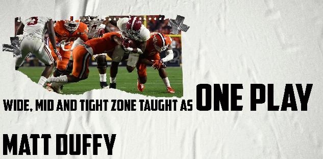 Matt Duffy- Wide, Mid and Tight Zone taught as one play