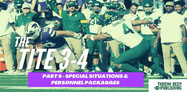 The Tite 3-4: Part 6 - Special Situations & Personnel Packages Chalk Talk The Tite 3-4: Part 6 - Special Situations & Personnel Packages Chalk Talk