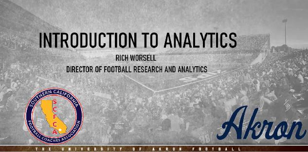 Rich Worsell - Getting Started with Analytics in Football Rich Worsell - Getting Started with Analytics in Football
