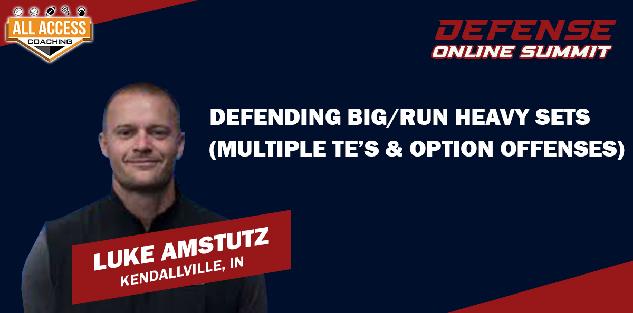 Defending BIG/Run Heavy Sets (Multiple TE’s & Option Offenses) Defending BIG/Run Heavy Sets (Multiple TE’s & Option Offenses)
