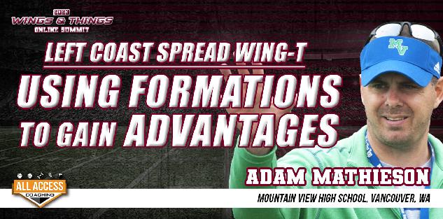 Left Coast Spread Wing-T: Using Formations to gain advantages Left Coast Spread Wing-T: Using Formations to gain advantages