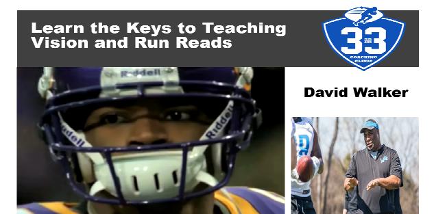 Learn the keys in teaching vision and run reads to the Running Back Learn the keys in teaching vision and run reads to the Running Back