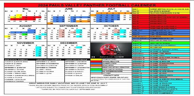 Program Calendar Copy