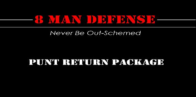 8 Man Football Punt Return Package