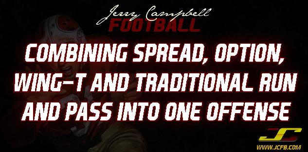 Combining Spread, Option, Wing-T and Traditional Run and Pass Into One Offense Combining Spread, Option, Wing-T and Traditional Run and Pass Into One Offense