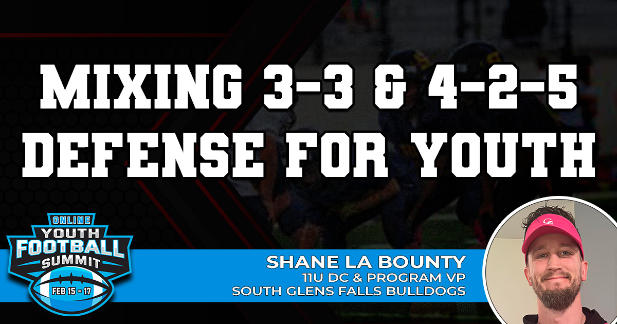 Mixing 3-3 and 4-2-5 defense for Youth