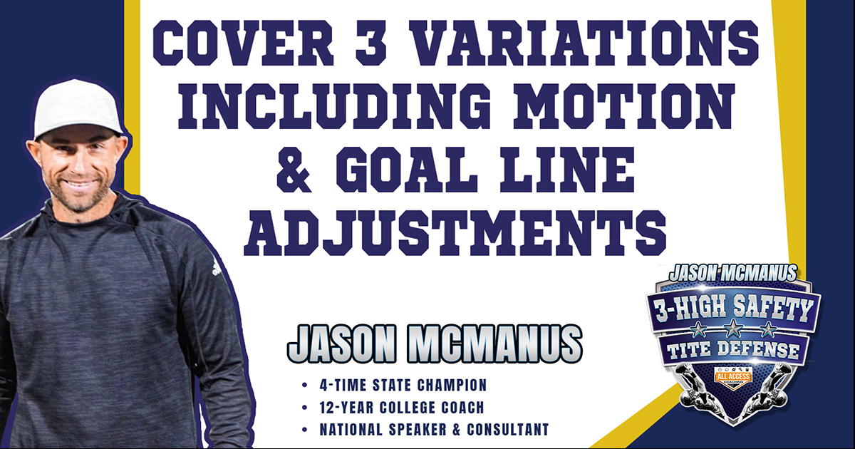 Cover 3 Variations including Motion & Goal Line Adjustments