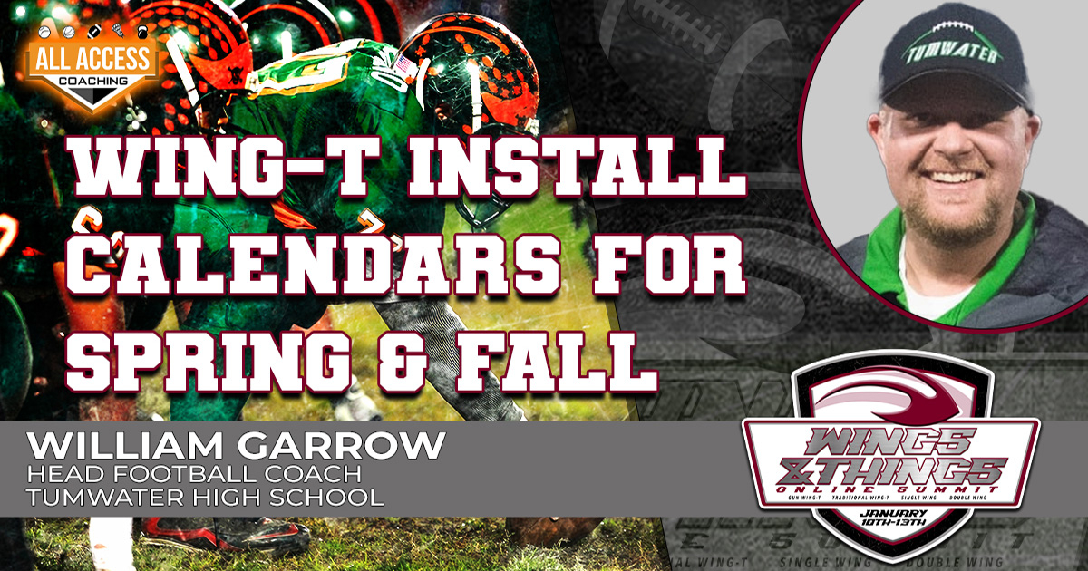 Wing-T Install Calendars for Spring & Fall