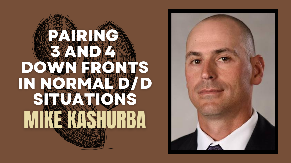 Mike Kashurba- Pairing 3 and 4 Down Fronts in Normal D/D Situations Mike Kashurba- Pairing 3 and 4 Down Fronts in Normal D/D Situations